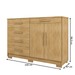 Cômoda Tailândia 2 Portas 5 Gavetas Nature/Brisa - Panorama Móveis