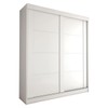 Guarda-Roupa Solteiro Gold 2 Portas 2 Gavetas Branco Brilho - Panorama Móveis