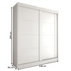 Guarda-Roupa Solteiro Gold 2 Portas 2 Gavetas Branco Brilho - Panorama Móveis