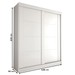 Guarda-Roupa Solteiro Gold 2 Portas 2 Gavetas Branco Brilho - Panorama Móveis
