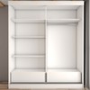 Guarda-Roupa Solteiro Gold 2 Portas 2 Gavetas Branco Brilho - Panorama Móveis