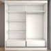 Guarda-Roupa Solteiro Gold 2 Portas 2 Gavetas Branco Brilho - Panorama Móveis