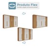 Guarda-Roupa Casal Everest 6 Portas 4 Gavetas Flex Nature/Off White - Panorama Móveis