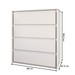 Cômoda Celeste 4 Gavetas Branco - Panorama Móveis