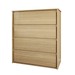 Cômoda Celeste 4 Gavetas Castanho - Panorama Móveis