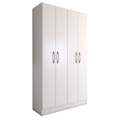 Armário Multiuso Armazém 4 Portas 8 Prateleiras Branco - Panorama Móveis