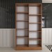 Armário Multiuso Armazém 4 Portas 8 Prateleiras Freijó/Off White - Panorama Móveis