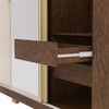 Guarda-Roupa Garibaldi 3 Portas 4 Gavetas 100% Mdf Imbuia/Fendi - Pnr Móveis