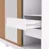 Guarda-Roupa Garibaldi 3 Portas 4 Gavetas 100% Mdf Branco/Camarim - Pnr Móveis