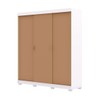 Guarda-Roupa Garibaldi 3 Portas 4 Gavetas 100% Mdf Branco/Camarim - Pnr Móveis