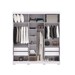 Guarda-Roupa Garibaldi 3 Portas 4 Gavetas 100% Mdf Branco/Camarim - Pnr Móveis