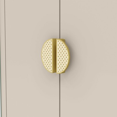 Guarda-Roupa Igaratá 6 Portas 4 Gavetas 100% Mdf Imbuia/Fendi - Pnr Móveis