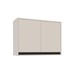 Armário Aéreo Cozinha 80 Cm Koya 2 Portas Creme - Politorno