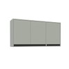 Armário Aéreo Cozinha 120 Cm Koya 3 Portas Verde Oliva - Politorno