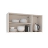 Armário Aéreo Cozinha 120 Cm Koya 3 Portas Creme - Politorno