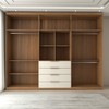 Guarda-Roupa Casal 6 Portas Aquiles Cinamomo/Off White - Panorama Móveis
