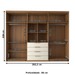 Guarda-Roupa Casal 6 Portas Aquiles Cinamomo/Off White - Panorama Móveis