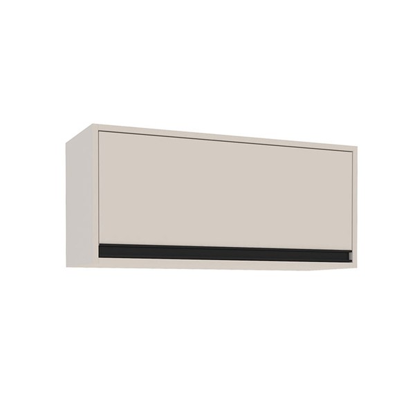 Armário Aéreo Cozinha 80 Cm Koya 1 Porta Creme - Politorno