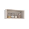 Armário Aéreo Cozinha 80 Cm Koya 1 Porta Creme - Politorno