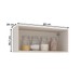 Armário Aéreo Cozinha 80 Cm Koya 1 Porta Creme - Politorno