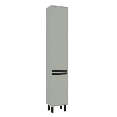 Paneleiro 36,8 Cm Koya 2 Portas 2 Prateleiras Verde Oliva - Politorno