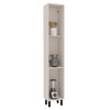 Paneleiro 36,8 Cm Koya 2 Portas 2 Prateleiras Creme - Politorno