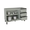 Balcão de Cozinha para Pia 120 Cm Koya 2 Portas 3 Gavetas Verde Oliva - Politorno