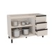 Balcão de Cozinha para Pia 120 Cm Koya 2 Portas 3 Gavetas Creme - Politorno