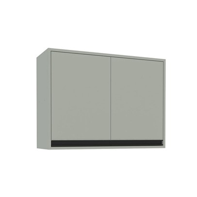 Armário Aéreo Cozinha 80 Cm Koya 2 Portas Verde Oliva - Politorno