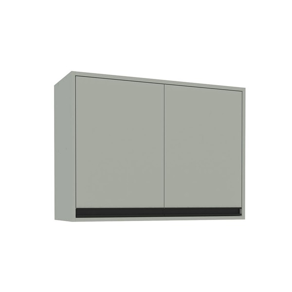 Armário Aéreo Cozinha 80 Cm Koya 2 Portas Verde Oliva - Politorno