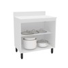 Balcão de Cozinha 80 Cm Meena 2 Portas Branco - Politorno