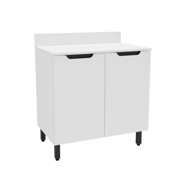 Balcão de Cozinha 80 Cm Meena 2 Portas Branco - Politorno
