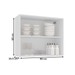 Armário Aéreo Cozinha 80 Cm Meena 2 Portas Branco/Azul - Politorno