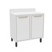 Balcão de Cozinha 80 Cm Amara 2 Portas Branco - Politorno