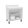 Balcão de Cozinha 80 Cm Amara 2 Portas Branco - Politorno