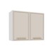 Armário Aéreo Cozinha 80 Cm Amara 2 Portas Branco/Creme - Politorno