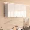 Armário Aéreo Cozinha 120 Cm Amara 3 Portas Branco - Politorno
