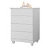 Cômoda Infantil Lara 4 Gavetas Branco - J&a Móveis