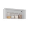 Armário Aéreo Cozinha 80 Cm Amara 1 Porta Branco - Politorno