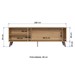 Rack para TV Até 65 Polegadas 2 Portas 1 Prateleira Naturalle/Branco Brilho - Decibal