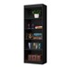 Estante para Livros Larissa 4 Prateleiras Preto - J&a Móveis
