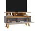 Rack para TV Até 50 Polegadas Rubi 2 Portas Naturalle/Off White - Móveis Bechara