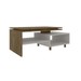 Mesa de Centro Lima 1 Prateleira Cinamomo/Off White - Móveis Bechara
