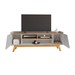 Rack para TV Até 65 Polegadas Turim 2 Portas 1 Prateleira Off White/Cinamomo - Móveis Bechara