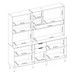 Cozinha Compacta Amora 10 Portas 2 Gavetas Amêndola Touch/Grafito Prime Tx - Demóbile