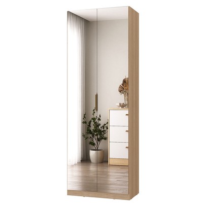 Sapateira Sublime 2 Portas com Espelho 100% Mdf Olmo Italiano - Mambel