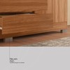 Guarda-Roupa Casal ópera 6 Portas 4 Gavetas com Espelho Nogueira Touch - Demóbile