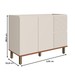 Balcão de Cozinha para Pia 120 Cm Auris 2 Portas 3 Gavetas 100% Mdf Off White/Canela - Genialflex