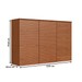 Armário Aéreo Cozinha Auris 120 Cm 3 Portas 100% Mdf Canela - Genialflex