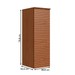 Armário Aéreo Cozinha Auris 1 Porta 100% Mdf Canela - Genialflex